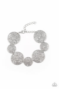 Paparazzi "Modestly Malibu" Silver Bracelet Paparazzi Jewelry