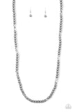 Paparazzi "Girls Have More FUNDS" Silver Necklace & Earring Set Paparazzi Jewelry