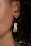 Paparazzi "More Roar" Brass Necklace & Earring Set Paparazzi Jewelry