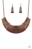 Paparazzi VINTAGE VAULT "More Roar" Copper Necklace & Earring Set Paparazzi Jewelry