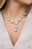 Paparazzi "Inner Light" FASHION FIX White Necklace & Earring Set Paparazzi Jewelry