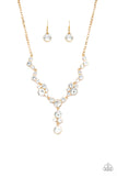 Paparazzi "Inner Light" Gold Necklace & Earring Set Paparazzi Jewelry