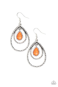 Paparazzi "Desert Tempest" Orange Earrings Paparazzi Jewelry