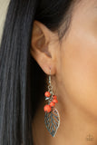 Paparazzi "Forest Frontier" Orange Earrings Paparazzi Jewelry