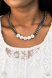 Paparazzi "Rhinestone Renegade" FASHION FIX Black Necklace & Earring Set Paparazzi Jewelry