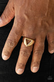 Paparazzi "Trident" Gold Mens Ring Paparazzi Jewelry