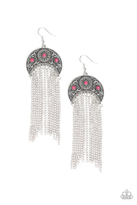 Paparazzi "Lunar Melody" Pink Earrings Paparazzi Jewelry