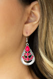 Paparazzi VINTAGE VAULT "Boho Brilliance" Pink Earrings Paparazzi Jewelry