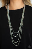 Paparazzi "SoHo Sophistication" Silver Necklace & Earring Set Paparazzi Jewelry