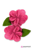 Paparazzi "Young Hearts Run Free" Pink Hair Clip Paparazzi Jewelry