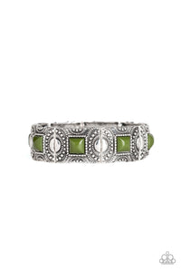 Paparazzi "Tribal Trailblazer" Green Bracelet Paparazzi Jewelry