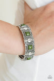 Paparazzi "Tribal Trailblazer" Green Bracelet Paparazzi Jewelry