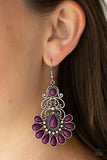 Paparazzi "Paradise Parlor" Purple Earrings Paparazzi Jewelry