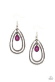 Paparazzi "Drops of Color" Purple Earrings Paparazzi Jewelry