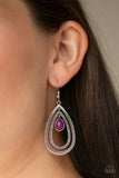 Paparazzi "Drops of Color" Purple Earrings Paparazzi Jewelry