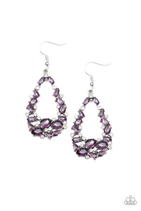 Paparazzi "To BEDAZZLE, or Not To BEDAZZLE" Purple Earrings Paparazzi Jewelry