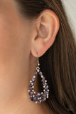 Paparazzi "To BEDAZZLE, or Not To BEDAZZLE" Purple Earrings Paparazzi Jewelry