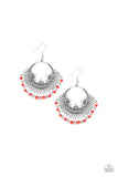 Paparazzi VINTAGE VAULT "Canyonlands Celebration" Red Earrings Paparazzi Jewelry