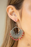 Paparazzi VINTAGE VAULT "Canyonlands Celebration" Red Earrings Paparazzi Jewelry