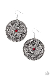 Paparazzi "WHEEL and Grace" Red Earrings Paparazzi Jewelry