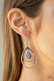 Paparazzi "Desert Tempest" Silver Earrings Paparazzi Jewelry