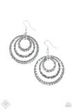 Paparazzi "Out Of Control Shimmer" FASHION FIX Silver Earrings Paparazzi Jewelry