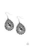 Paparazzi VINTAGE VAULT "Insta Classic" Silver Earrings Paparazzi Jewelry