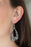 Paparazzi "To BEDAZZLE, or Not To BEDAZZLE" Silver Earrings Paparazzi Jewelry