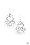 Paparazzi "Garden Dream" White Earrings Paparazzi Jewelry