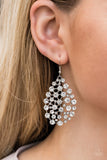 Paparazzi "Start With A Bang" FASHION FIX White Earrings Paparazzi Jewelry