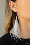 Paparazzi "Showstopping Showgirl" White Earrings Paparazzi Jewelry