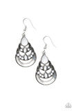 Paparazzi VINTAGE VAULT "Boho Brilliance" White Earrings Paparazzi Jewelry