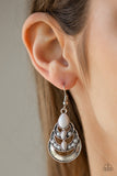 Paparazzi VINTAGE VAULT "Boho Brilliance" White Earrings Paparazzi Jewelry