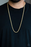 Paparazzi "Jump Street" Gold Mens Necklace Unisex Paparazzi Jewelry