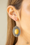 Paparazzi "Mountain Melody" Yellow Earrings Paparazzi Jewelry