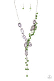 Paparazzi "Prismatic Princess" Green Necklace & Earring Set Paparazzi Jewelry