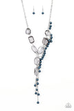 Paparazzi "Prismatic Princess" Blue Necklace & Earring Set Paparazzi Jewelry