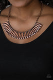 Paparazzi "My Main MANE" Copper Necklace & Earring Set Paparazzi Jewelry