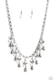 Paparazzi "Travelling Trendsetter" White Necklace & Earring Set Paparazzi Jewelry