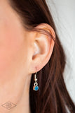 Paparazzi "Flirtatiously Flashy" Blue Necklace & Earring Set Paparazzi Jewelry