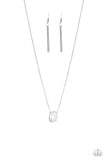 Paparazzi "Extra Ice" White Necklace & Earring Set Paparazzi Jewelry