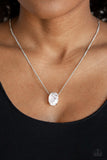 Paparazzi "Extra Ice" White Necklace & Earring Set Paparazzi Jewelry