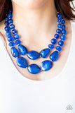 Paparazzi "Beach Glam" Blue Necklace & Earring Set Paparazzi Jewelry