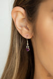 Paparazzi VINTAGE VAULT "Metro Storm" Purple Necklace & Earring Set Paparazzi Jewelry