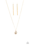 Paparazzi "Timeless Tranquility" Gold Necklace & Earring Set Paparazzi Jewelry