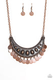 Paparazzi "CHIMEs UP" Copper Necklace & Earring Set Paparazzi Jewelry