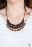 Paparazzi "CHIMEs UP" Copper Necklace & Earring Set Paparazzi Jewelry