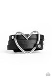 Paparazzi "One Love, One Heart" Black Wrap Bracelet Paparazzi Jewelry