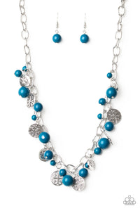 Paparazzi "Guru Garden" Blue Necklace & Earring Set Paparazzi Jewelry