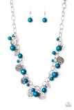 Paparazzi "Guru Garden" Blue Necklace & Earring Set Paparazzi Jewelry